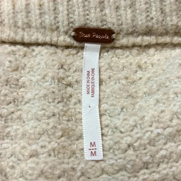 Free People short skirt Md womens cream polyester elastane pull on party event - Picture 6 of 8